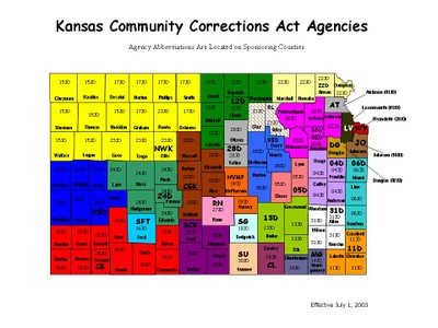 Kansas Community Correction Agency Map