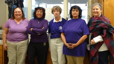 HCF staff in purple