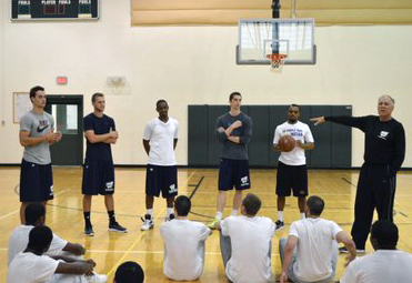 WU basketball clinic instruction